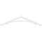 Ekena Millwork Pitch Legacy Architectural Grade PVC Gable Pediment, 48"W x 10"H x 1"P (5/12) GPP048X010X100LEG - alternate 3